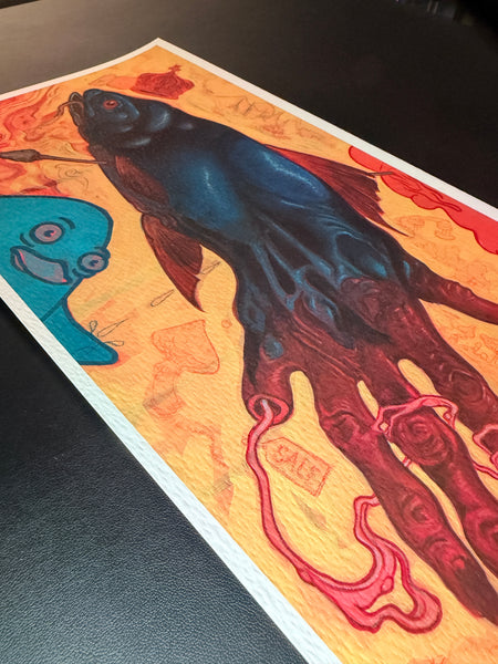 “BETA” signed art print
