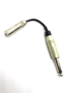 3.5mm to ¼" plug adapter