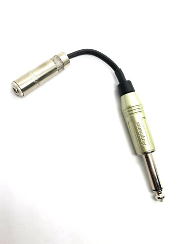 3.5mm to ¼" plug adapter
