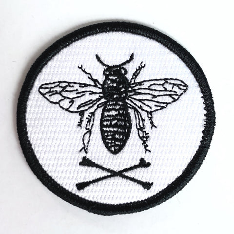 Bee and Crossbones Patch