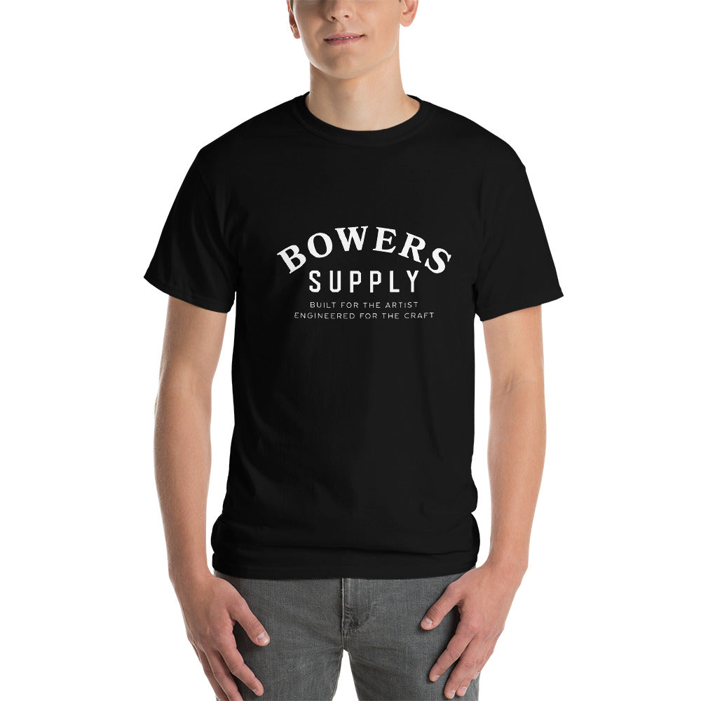 Bowers Supply White Print Short Sleeve T-Shirt (multiple colors)